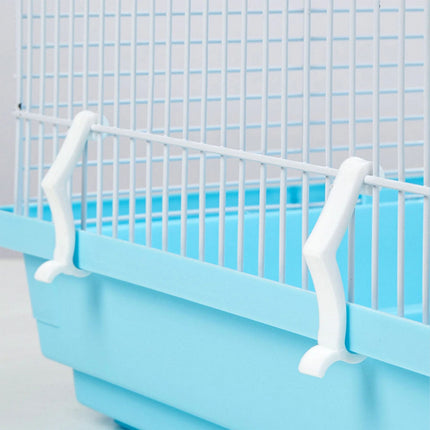 Compact Home Habitat Small Pet Cage Easy to Clean (Blue)