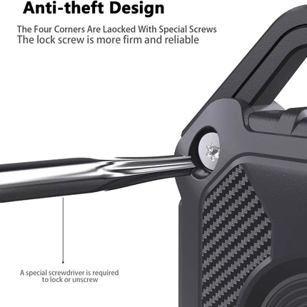 Green Apple AirTag Protective Case Waterproof TPU Cover Air Tag Tracker Loop Holder