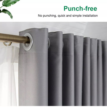 2X Blockout Curtains Blackout Window Curtain Draperies Pair Eyelet for Bedroom Purple