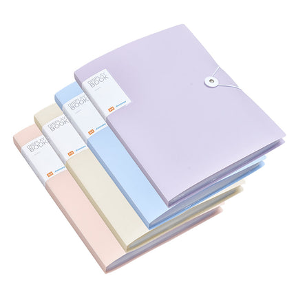 4x A4 Document Folder Pastel Colour 60 Pocket Presentation Display Office School