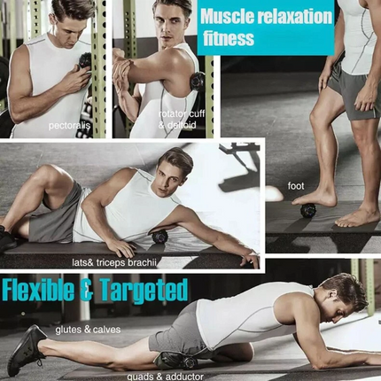 Vibrating Massage Ball Trigger Point Sports Electric Fascia Muscle Relax Ball