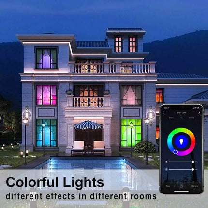 4X 10W Smart RGB CCT Bluetooth APP LED Downlight Dimmable For Google Home Alexa