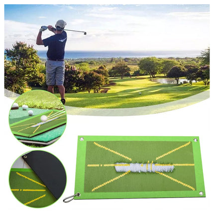 Golf Training Mat for Swing Detection Batting Golfs Aid Game Practice Training T