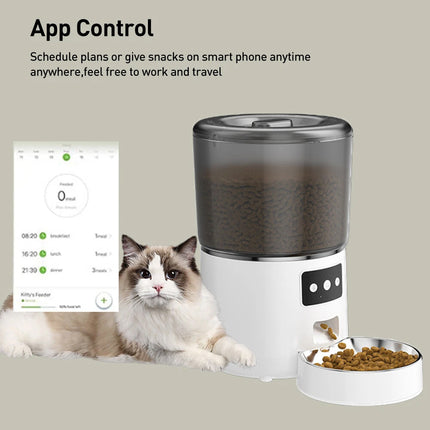 4L Smart Pet Feeder Dog Cat Feeder Wifi APP Control Automatic Food Dispenser