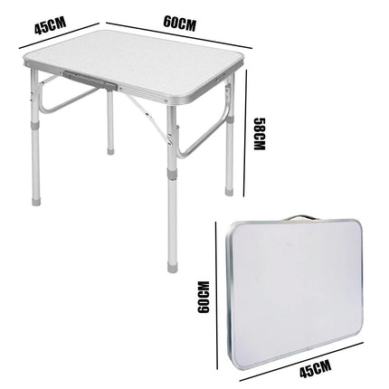 Camping Table Roll Up Folding Portable Aluminium Outdoor BBQ Desk Picnic 60CM