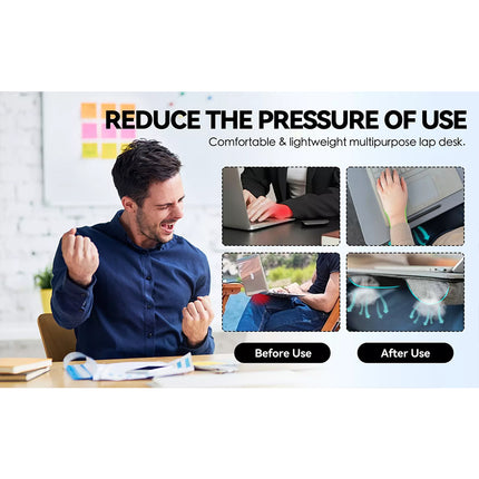 Multi Functional Lap Desk Cushion Table Work Station Mouse Pad for Laptop Tray