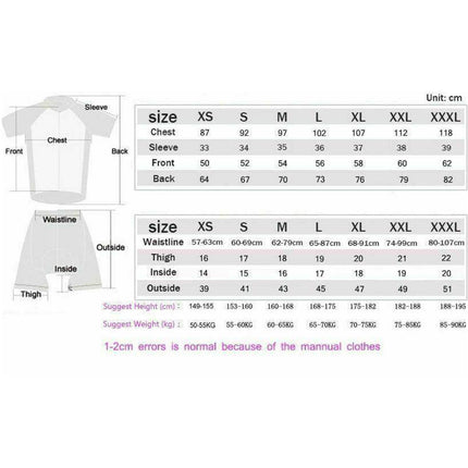 Sport Team Bike Cycling Bike Clothing Short Sleeve Jersey Padded Shorts Kit