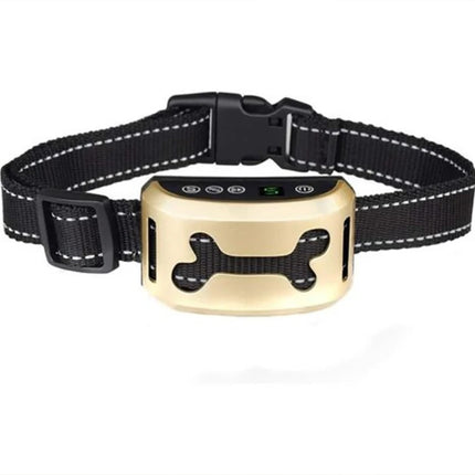 Dog Bark Collar Rechargeable Smart Anti Barking Training Collar for Dogs Gold