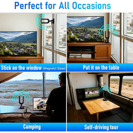 Rewave Antena Rewave TV Antenna Signal Booster Amplified Hd Digital TV Antenna