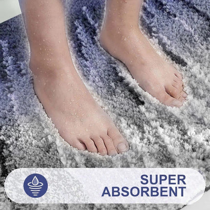Luxury Bath Rug Mat Bathroom Set Non-Slip Plush Carpet Extra Soft and Absorbent