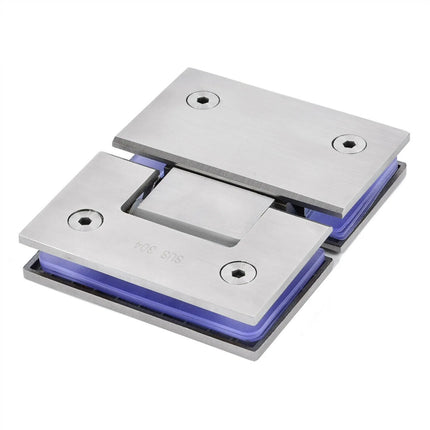 2Pcs 180° 304 Stainless Steel Shower Screens Glass Hinge Frameless Door Enclosures