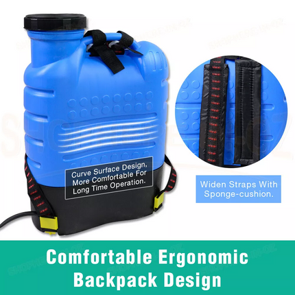 16L Electric Rechargeable Battery Weed Sprayer Backpack Farm Garden Pump Spray