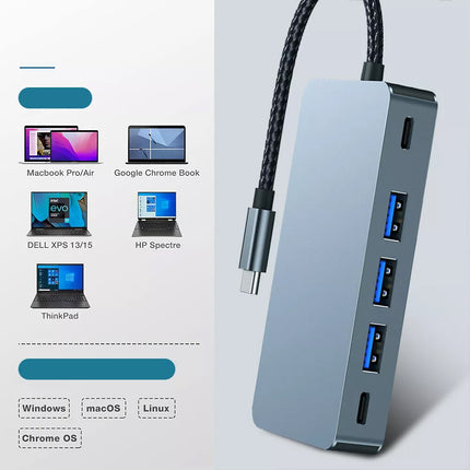 USB C Laptop Docking Station Dual Monitor HDMI USB C to Dual HDMI Adapter