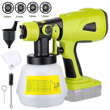 Cordless High Pressure Spray Gun Paint Sprayer For Ryobi 18V Battery