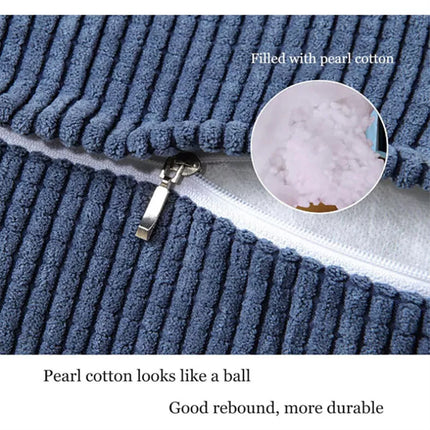 Headboard Pillow Wedge Reading Pillow Corduroy Backrest Reading Rest Pillow Gift Light Coffee