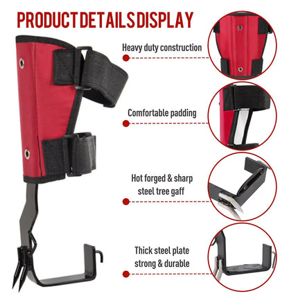 For High Altitude Logging Fruit Picking Hunting Climbing Tree Spikes 2 Gear Set