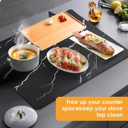 Heat Resistant Rubber Protective Mat Stove Cover Mat Electric Induction Hob Mat