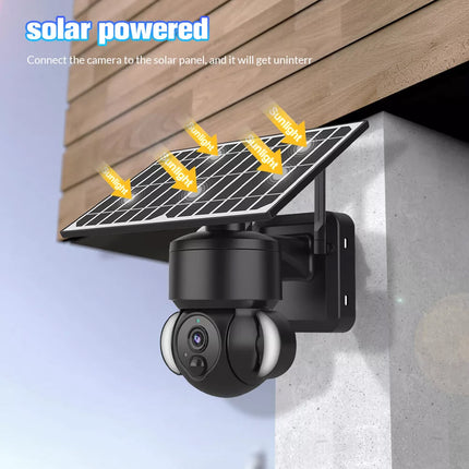 4G Network Wireless HD 1080P Pan Tilt Solar Panel Outdoor Security Camera LTE