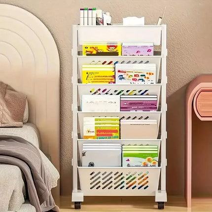 Home Removable Bookshelf Organizer Storage Shelf Beside Desk Adjustable Rack