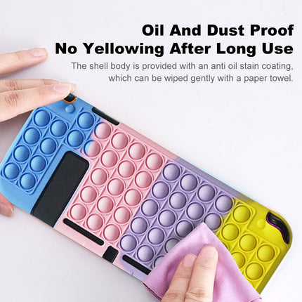 Nintendo Switch Console “Pop It” Stress Relief Case Cover Blue & Pink & Purple & Yellow