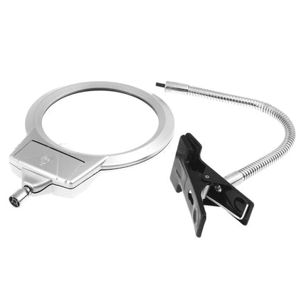 Large Lens Table Desk Magnifier Lamp LED Light Reading Magnifying Glass + Clamp