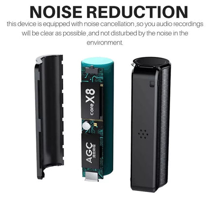 Portable Mini Spy Voice Recorder Audio MP3 Player Sound Recording Device 16G