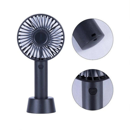 1 x Mini Portable USB Hand Fan Rechargeable Battery Operated Cooling USB Desk Table