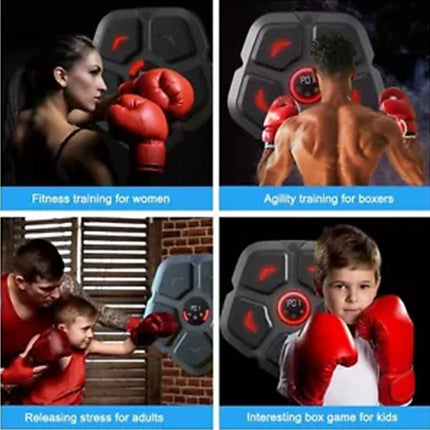 Smart Punching Boxing Electronic Music Machine 9 Speeds with Box Gloves