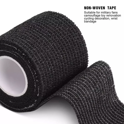 24pcs Tattoo Grip Wrap Tape Cover 5cm*4.5m/ Roll Self-adhesive Elastic Bandage