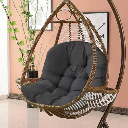 Large Hanging Egg Chair Cushion Sofa Swing Chair Seat Soft Cushions Pad Covers Black