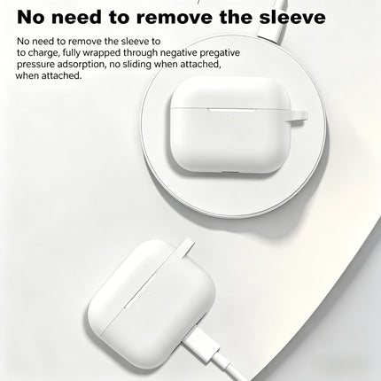 Airpods Pro 2nd Generation Case Protective Cover With Hook White