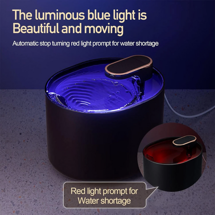 LED USB Automatic Electric Pet Water Fountain Dog/Cat Drinking Dispenser/Filter