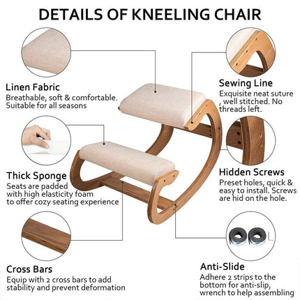 Ergonomic Kneeling Chair Computer Stool