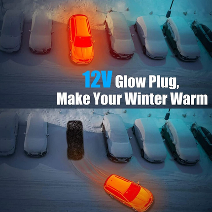 6Pcs Car Air-Diesel-Gasket +Ceramic Glow Plug Kit For Chinese Diesel Heater 5KW