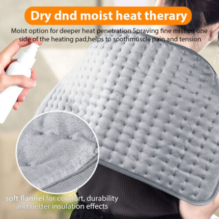 Electric Heat Pad Adjustable Heating Mat Warmer Blanket Back Pain Relief 100 x 50 cm
