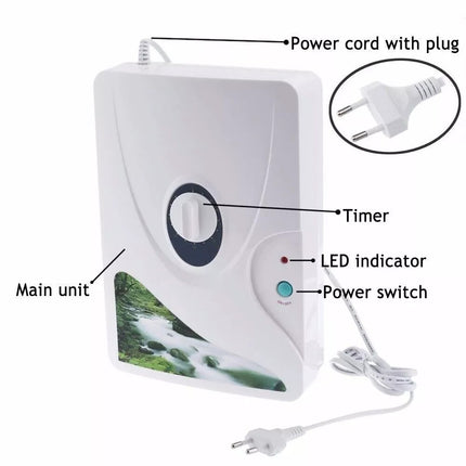 600MG/H Ozone Generator Ozonator Machine Air Purifier Cleaner Home Air Fruit