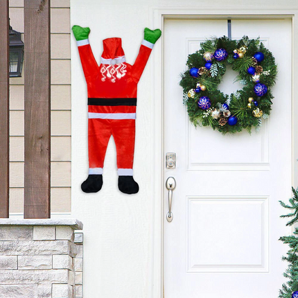 Climbing Hanging Santa Claus Christmas Outdoor Window Decoration Xmas Props