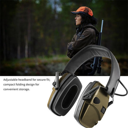 Electronic Ear Defenders Impact Sport Shooting Earmuffs Protection wi Bag