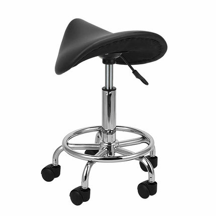 Saddle Salon Stool Bar Swivel Chair Massage Barber Hairdressing Hydraulic Lift