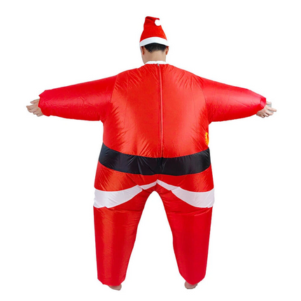 Inflatable Santa Claus Costume Christmas Suit, Funny Props Outfit Xmas Costumes