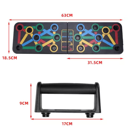 Foldable Push Up Board Rack Training Gym Exercise Pushup Exercise Stand Grip Bar