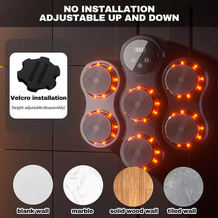 Music Boxing Machine Reaction Target Bluetooth Home Gym Electronic Wall Target