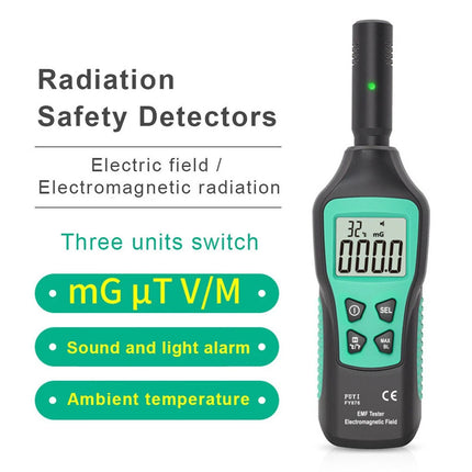Electromagnetic Field-Tester Digital Reader EMF Meter Radiation-Detector AU