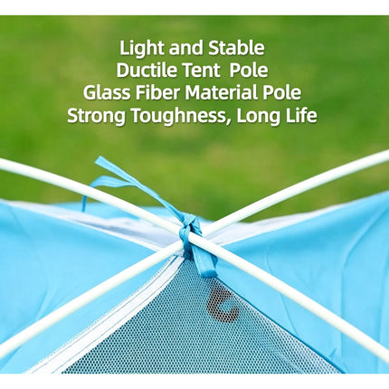 Outdoor Beach Hiking Camping Fishing Waterproof 2 or 3 People Camping Blue Tent