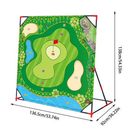 Golf Chipping Game Battle Golf with Golf Club & Hitting Mat Chip Sticky Kit Home
