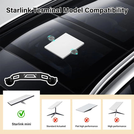 Starlink Mini Suction Cup Mount Car Mounting Kit for Cars Windows & Sunroofs