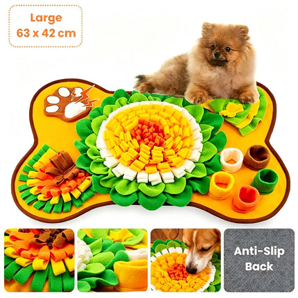 Pet Dog Cat Snuffle Mat, Foraging Food Hidden Feeding Toy for Boredom Relief