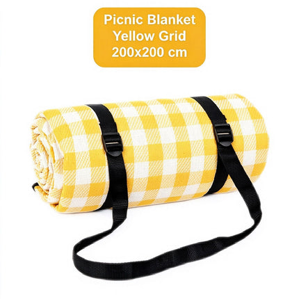 Large Water Resistant Picnic Blanket 200x200cm Foldable Outdoor Camping Beach Mat