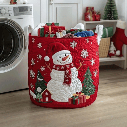 Storage Laundry Basket Snowmen Design Storage Basket Laundry Bin Winter