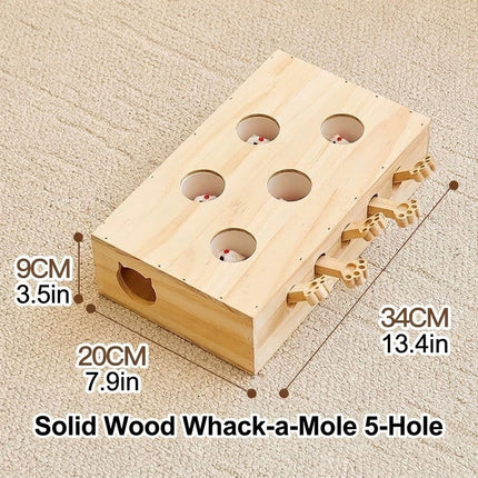 Whack A Mole Cat Toy Pet Gift Keeps Pet Entertained Fun Interactive Cat Toy